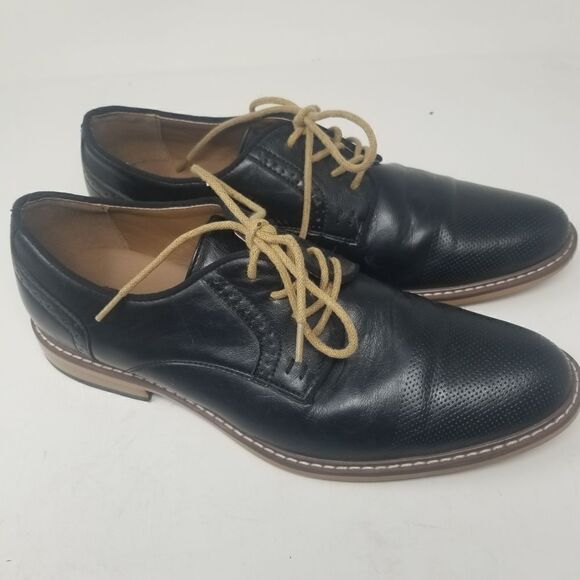 MADDEN DRESS SHOES. BLACK LEATHER LOOK SHOES 9M. - Picture 16 of 16